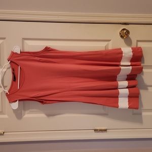 Coral comfy dress